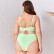 2021 new European and American solid color sexy large size bikini split swimsuit women