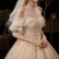 The main wedding dress 2021 new tail temperament bride French light Mori series super fairy dream starry little child