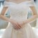 Light master wedding dress 2021 new bride wedding tail sen is thin, simple and shoulder-to-shoulder wedding dress