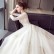 Wedding dress 2021 new bride wedding word shoulder long tail long sleeve princess dream thin and simple winter