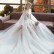 Wedding dress 2021 new spring and summer high waist covering pregnant belly large size covering fat mm thin bride