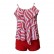 European and American swimsuit ladies ruffle print split boxer swimsuit two-piece manufacturer wholesale swimwear