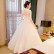 Wedding dress 2021 new bride married Korean style large size tailing white long-sleeved princess round neck