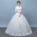 White wedding dress 2021 new bride wedding main yarn shoulder-to-shoulder simple and thin female Sen super fairy