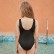 2021 New Girls One-Piece Swimsuit Bikini Ooke Bow AB Version Children Swimsuit