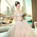 Palace master wedding dress bride 2021 new retro French wedding long sleeve shoulder-to-shoulder trailing Hepburn