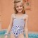 2021 new European and American girls with bow-knot swimsuit kids colorful sequined leopard swimsuit