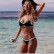 Explosion style polyester swimsuit sexy European and American black and white contrast bikini bikini swimsuit