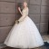 Starry sky wedding dress 2021 new winter bride with one shoulder and sleeves, simple and large size, thin and light