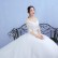 One-shoulder wedding dress bride 2021 new long tail dream princess Korean long-sleeved wedding dress