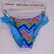 New hot style lace-back halter color wave stripes European and American sexy bikini swimsuit