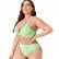 2021 new European and American solid color sexy large size bikini split swimsuit women