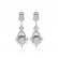 AAA center stone, hearts and arrows, small circle fashion pavé inlaid earrings for women in Europe and America