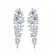 AAA zircon Ping poly earrings fashion bridal dinner European and American earrings earrings wholesale gifts