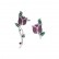 AAA zircon earrings exaggerated fashion and atmospheric color earrings in Europe and America