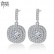 Autumn style word earrings copper inlaid 3A zircon fashion simple Korean version factory wholesale earrings for women