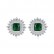 Bi芰 new copper inlaid zircon womens earrings Korean fashion style earrings