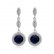 Blue Dream Atmospheric European and American Earrings AAA Zircon Inlaid Gifts for Girls