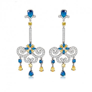 Earrings Korean style AAA zircon fashion earrings wholesale female gifts