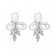 Flower earrings freshwater pearl 6-7mmAAA zircon inlaid Korean flower-shaped earrings gift female