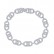 Heart swaying bracelet AAA zircon pavé simple fashion jewelry factory wholesale women