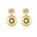 Ice 谰 female golden fashion new earrings Korean creative sweet temperament earrings