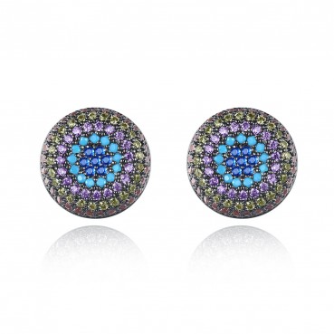 Inkstone European and American fashion new style AAA zircon earrings simple female earrings