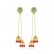 Jiaobi earrings European and American retro new long style ladies wind chimes banquet earrings fashion earrings gifts