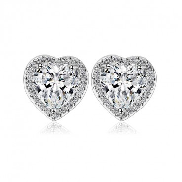 Paris impression earrings AAA zircon earrings dazzling Korean earrings