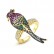 Seven-color bird ring AAA zircon color European and American style color bird female open ring