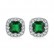 Simple Korean Fashion Zircon Inlaid Female Earrings Platinum Jewelry