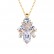 Wanjia new personality copper inlaid zircon necklace European and American fashion female jewelry