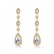 Zircon inlaid earrings, new personality fashion long drop earrings factory wholesale