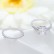 Selected ring 3A zircon double layer diamond ring 2-piece set electroplating real gold ring female Japanese and Korean