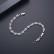 Platinum-plated European and American fashion temperament bracelet, personality female white copper inlaid zircon