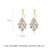 New style female Korean version of copper inlaid zircon earrings Fashion long flower earrings factory wholesale