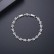 Platinum-plated European and American fashion temperament bracelet, personality female white copper inlaid zircon