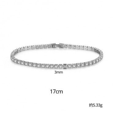 Bracelet Fashion Simple Round Ladies Bracelet Bracelet Electroplated Platinum