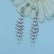 Super dazzling zircon tassel earrings femininity, electroplated platinum, simple and personalized long earrings