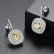 Autumn style word earrings copper inlaid 3A zircon fashion simple Korean version factory wholesale earrings for women