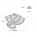 Dark night earrings AAA zircon asymmetric earrings fan-shaped earrings fashion ladies crystal jewelry