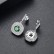 Autumn style word earrings copper inlaid 3A zircon fashion simple Korean version factory wholesale earrings for women