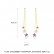 2021 new Korean style personality long earrings fashion temperament simple female earrings