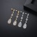 Zircon inlaid earrings, new personality fashion long drop earrings factory wholesale