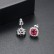 Simple Korean Fashion Zircon Inlaid Female Earrings Platinum Jewelry