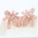 Light rain earrings AAA zircon ladder square earrings fashion European and American popular bridal earrings factory