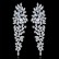 AAA zircon Ping poly earrings fashion bridal dinner European and American earrings earrings wholesale gifts