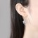 New style female Korean version of copper inlaid zircon earrings Fashion long flower earrings factory wholesale