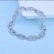 Heart swaying bracelet AAA zircon pavé simple fashion jewelry factory wholesale women