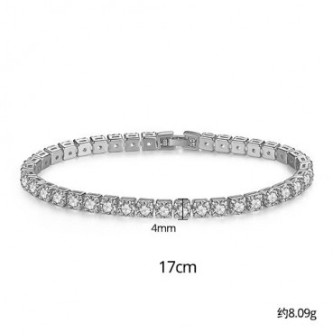 Bracelet Fashion Simple Round Ladies Bracelet Bracelet Electroplated Platinum